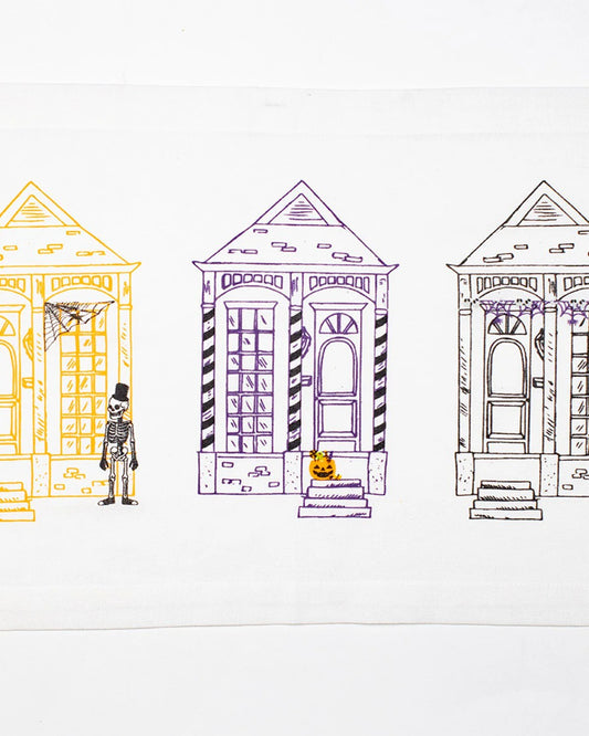 Halloween House Table Runner