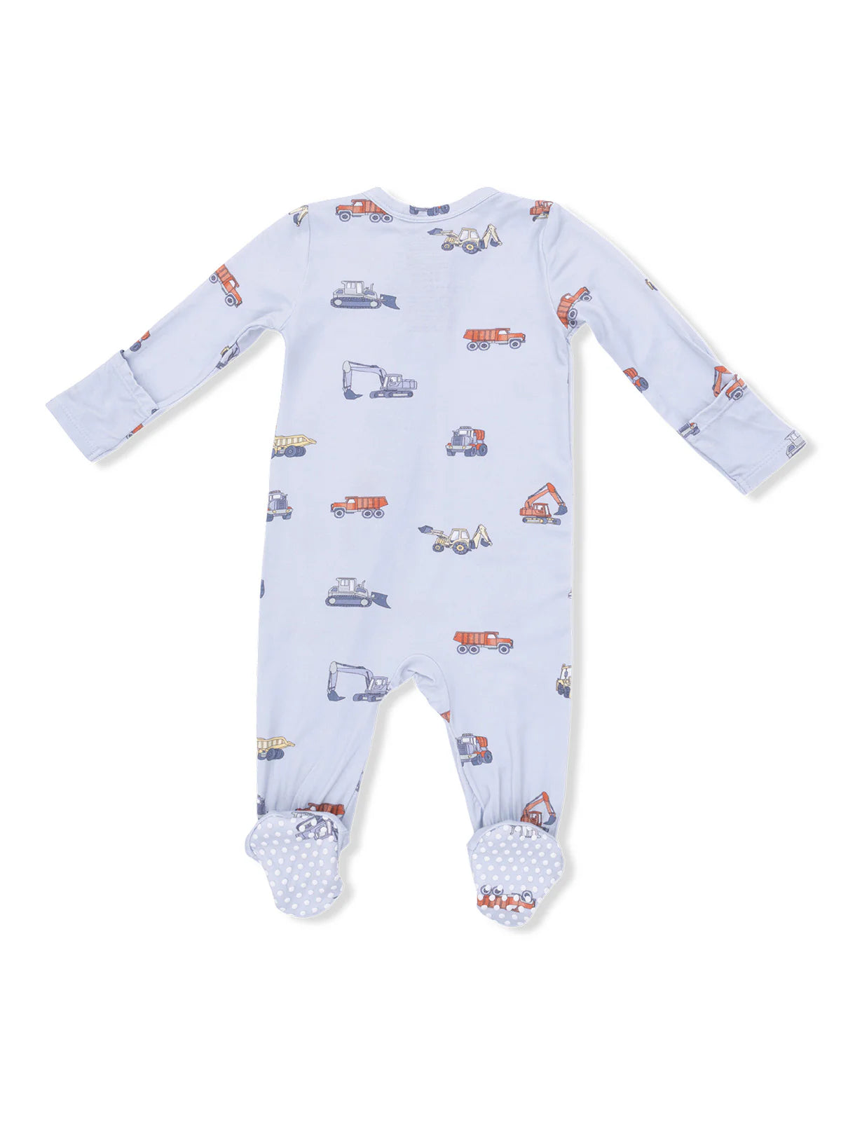 Construction Vehicles - 2 Way Zipper Footie