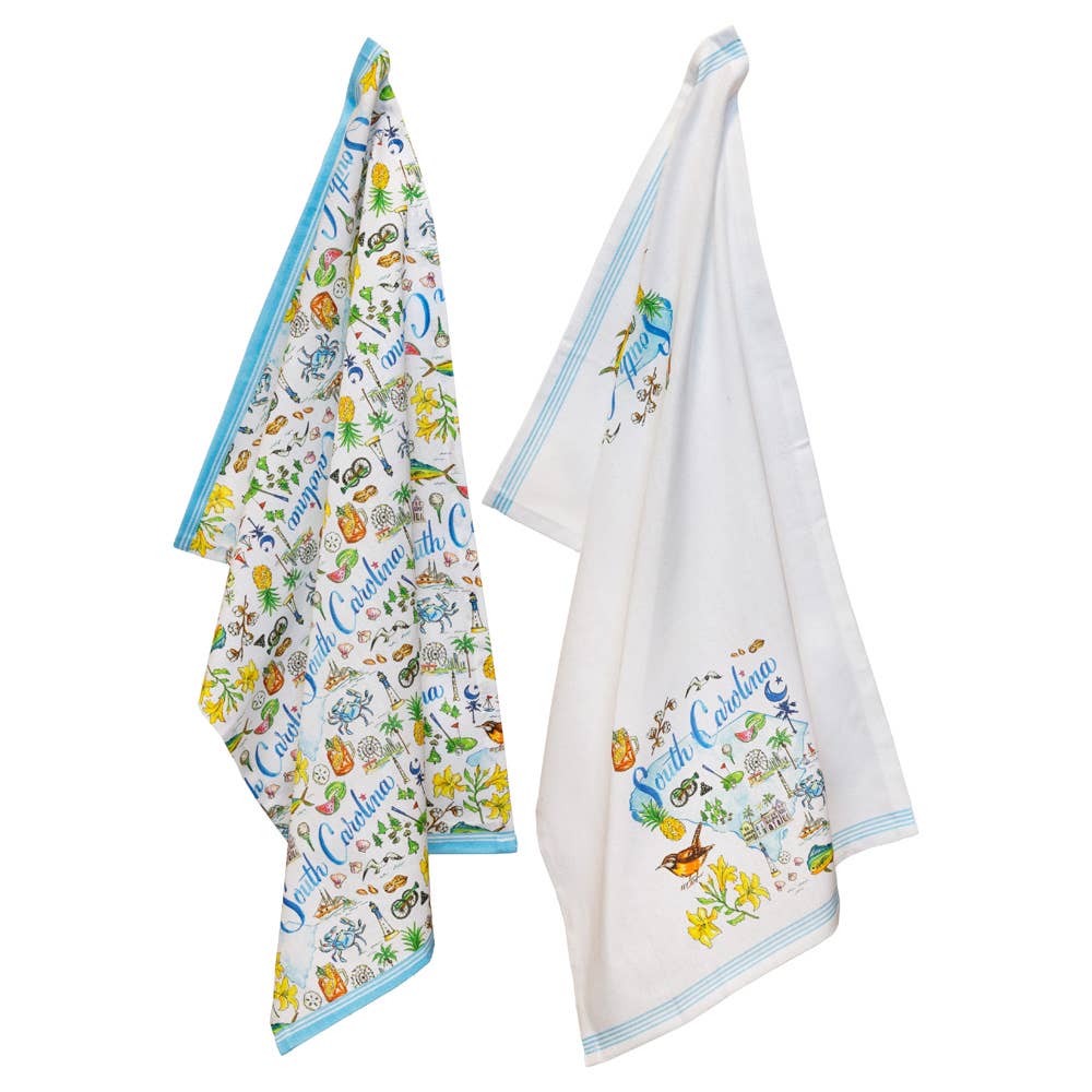 SC South Carolina State CollectionCotton Tea Towels Set/2
