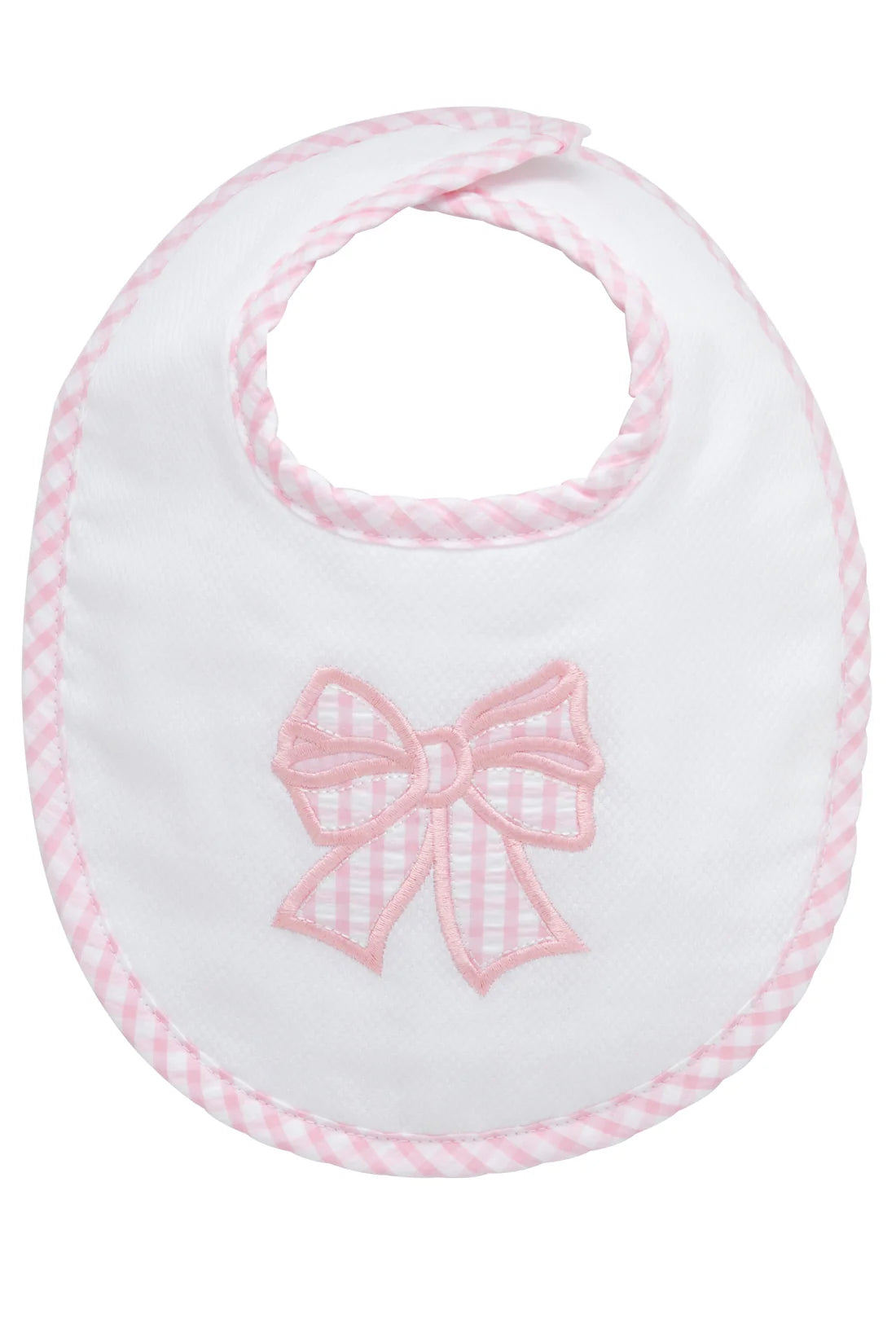 Bow Applique Pink Bib