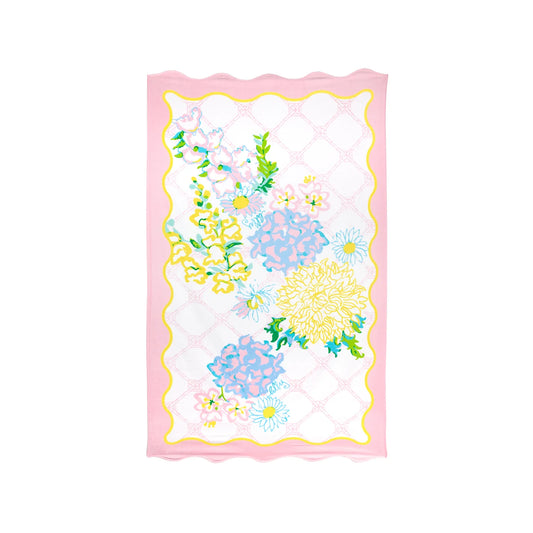 Lilly Garden Home Scalloped Beach Towel