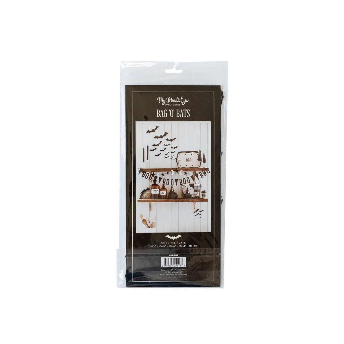 VHP907-  Vintage Halloween Bag of Bats