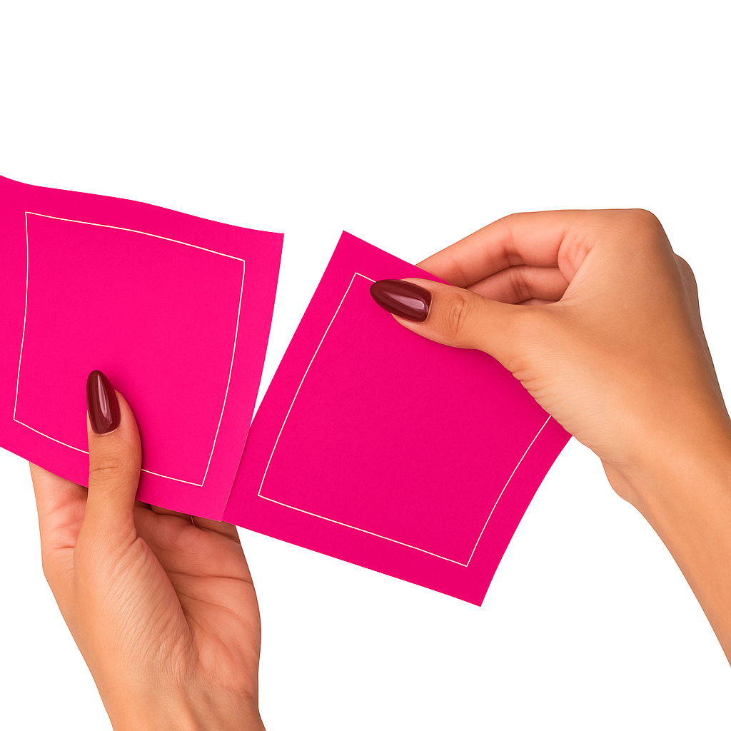 Cotton Cocktail Napkin Roll: Blush Crush (Fuchsia Pink)