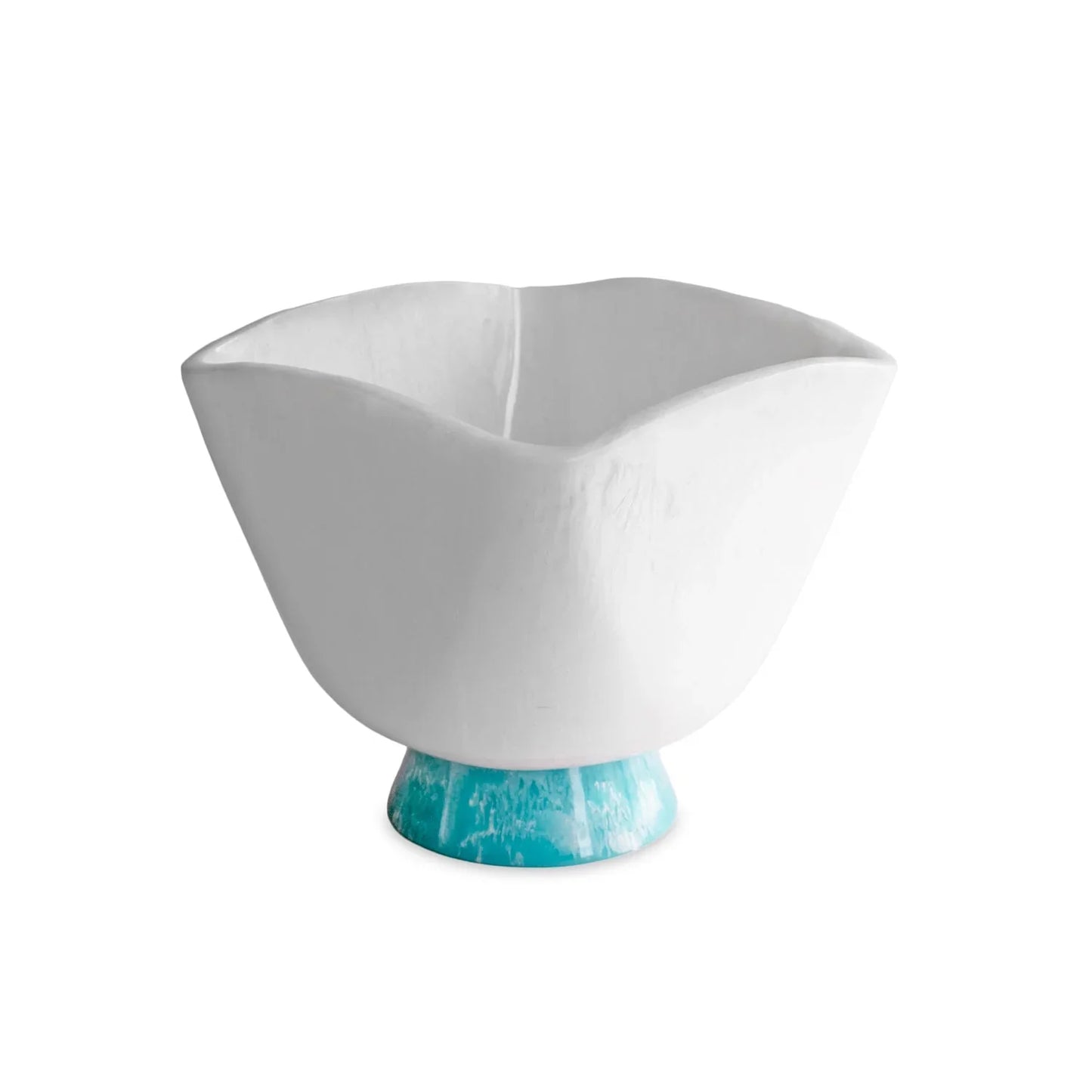 RESIN Rio Large Wine Bucket | White and Turquoise