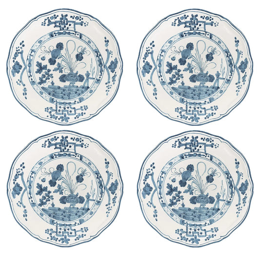 VIDA Faenza Set of 4 Appetizer Plates | Blue and White