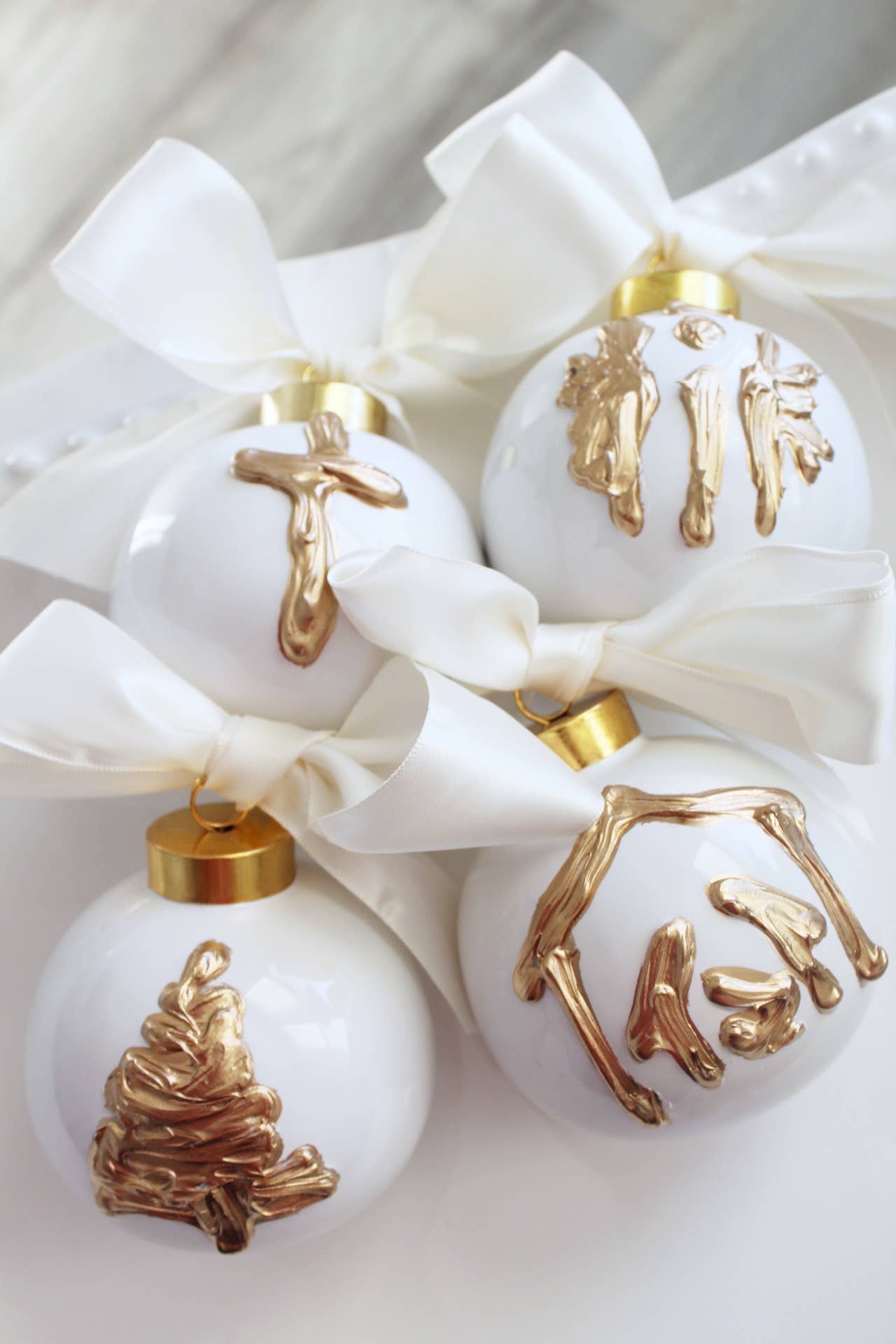 Hand Painted Ceramic Ornament