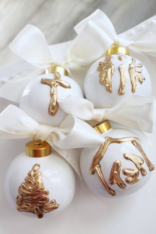 Hand Painted Ceramic Ornament