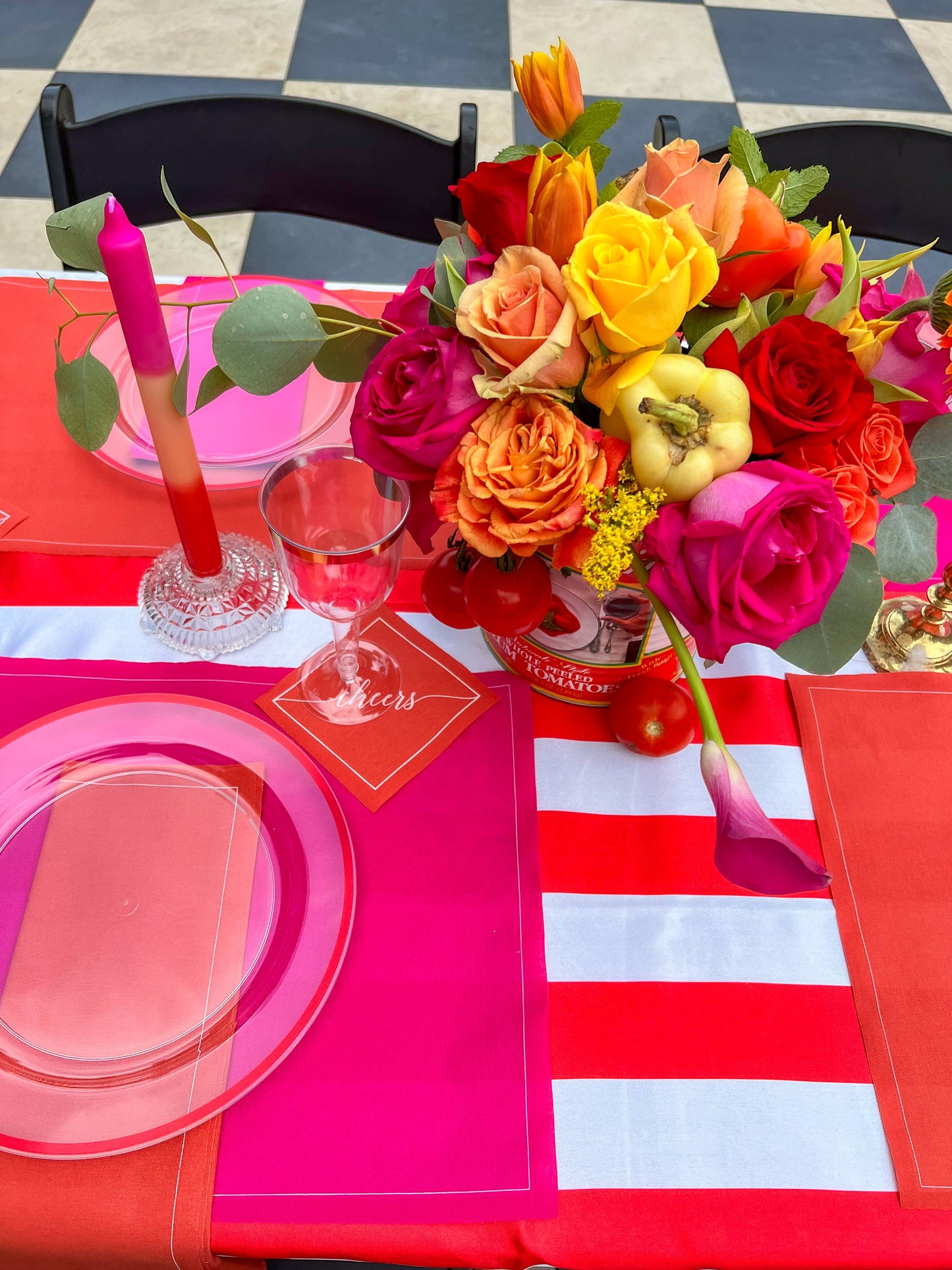 Late Sunset Cheers Luxury Disposable Cotton Napkins