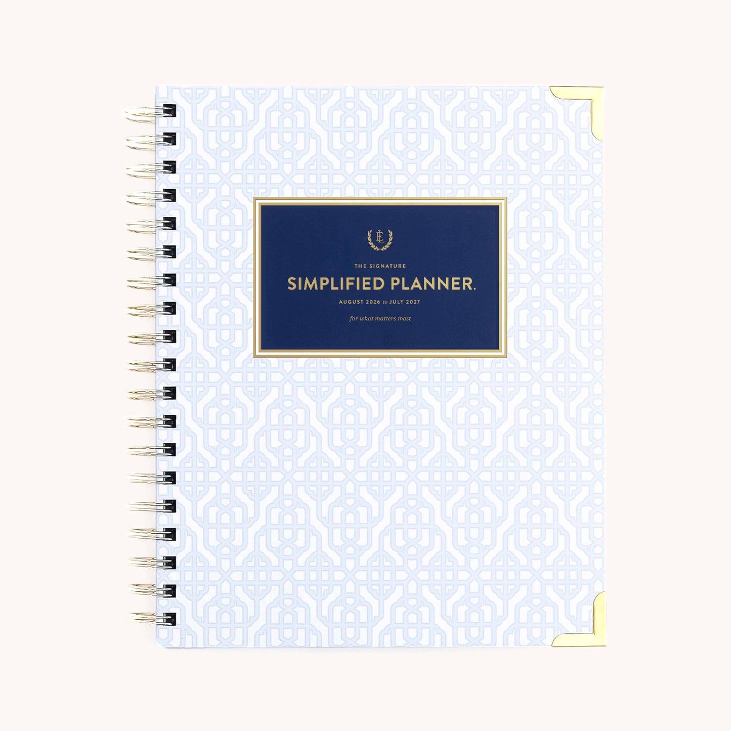 2026-2027 Spiral Weekly Simplified Planner - Carolina Trellis