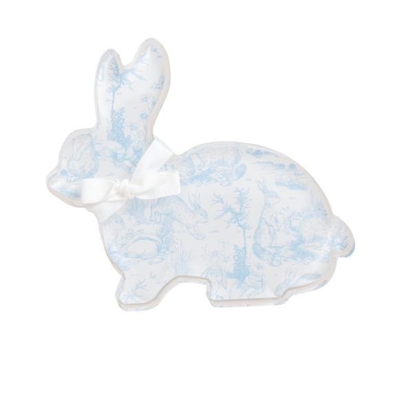 Blue and White Bunny Sitters | Mud Pie