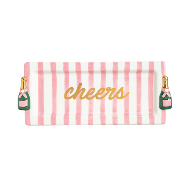 CHEERS CHAMPAGNE SERVING TRAY