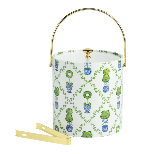 Boxwood Vinyl Ice Bucket | Mud Pie