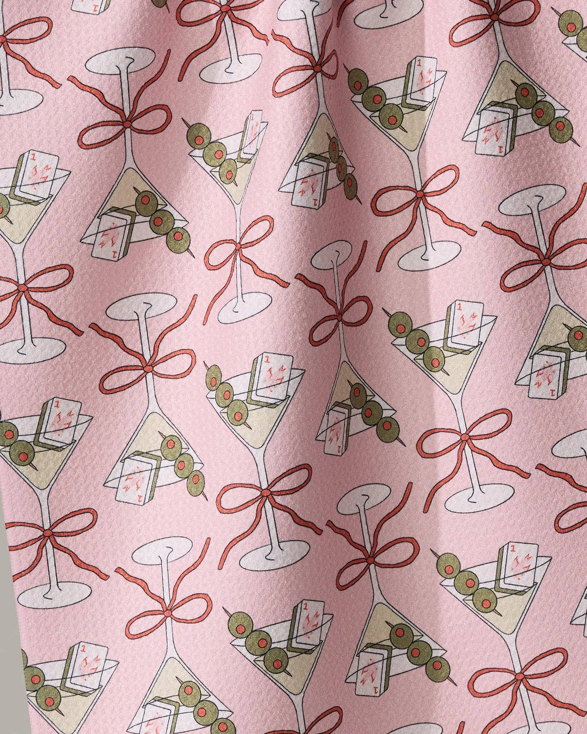 Flower-tinis Tea Towel - Mahjong