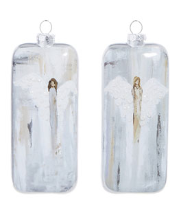 6" Angel Rectangle Ornament