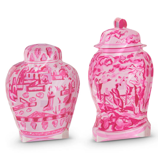 Pink Chinoiserie Acrylic Cut Out