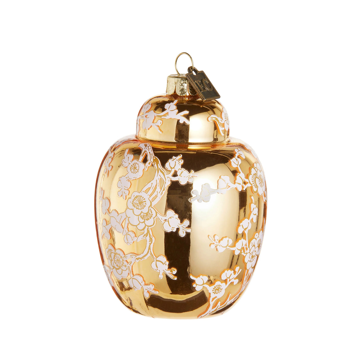 EC 3.5" Golden Ginger Jar Ornament