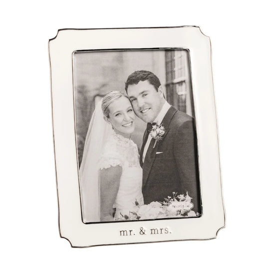 Mr. & Mrs. 5x7 Enamel Frame