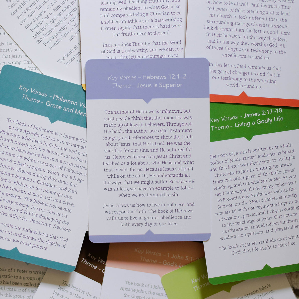 New Testament Books of the Bible Cards for Kids
