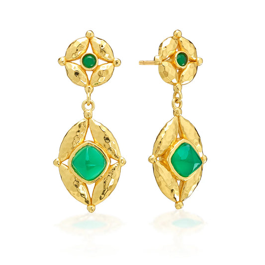 Mystic Eye Post Drop Earrings