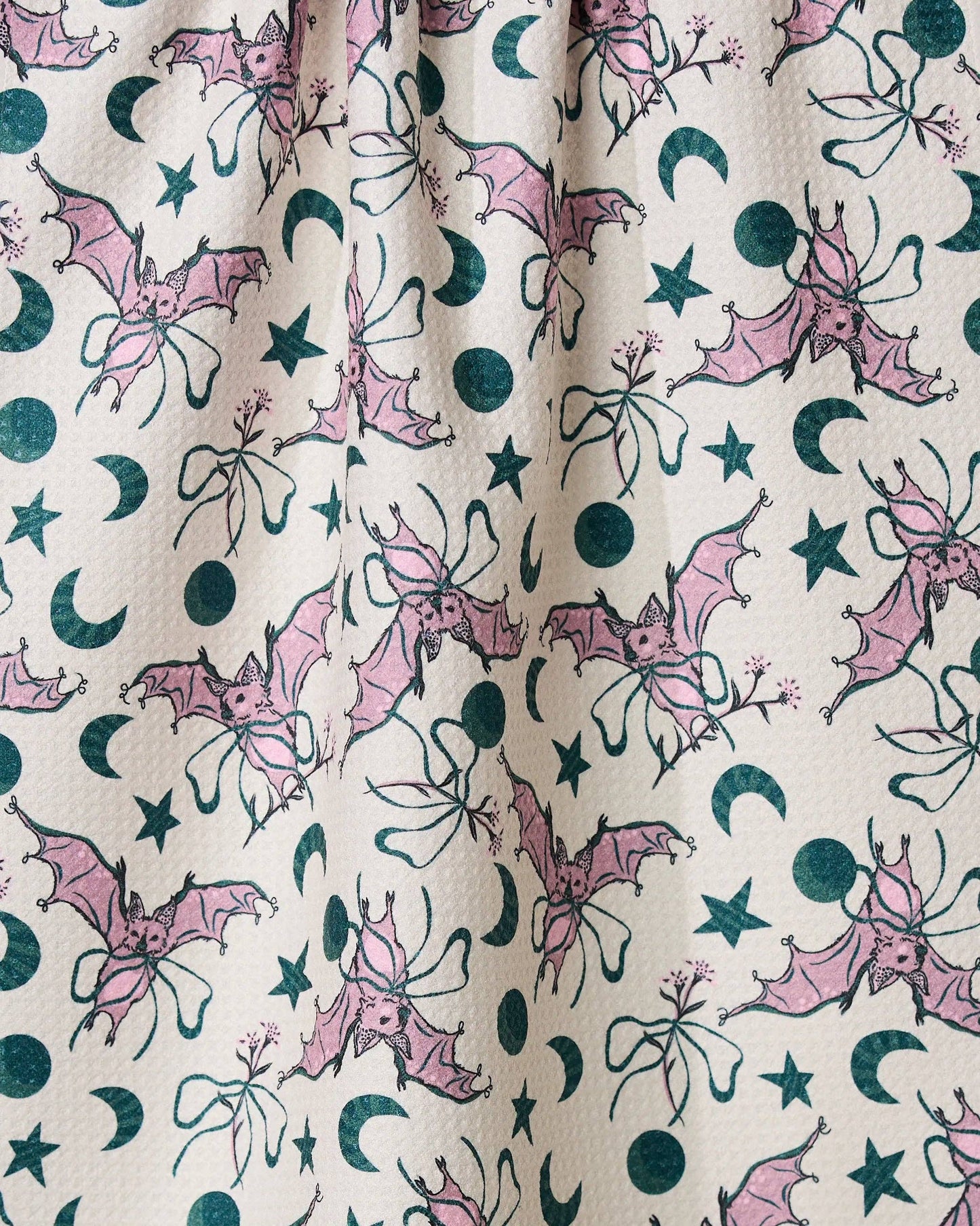 Bats With Bows Tea Towel