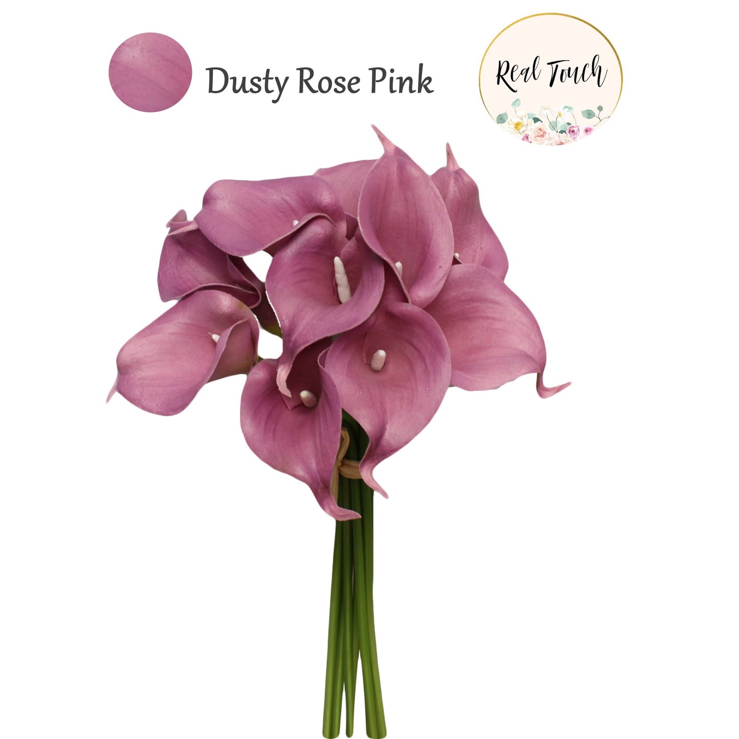 Pack of 10 calla lilies-Pink Theme