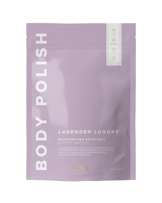 Body Polish Scrub w/Gold Spoon - Lavender Luxury