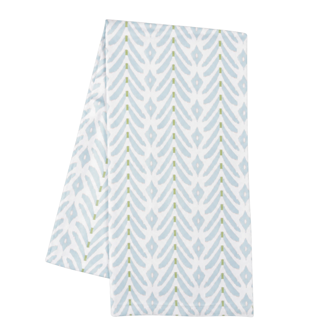 Petite Frond Blue Tea Towel