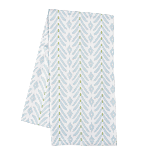Petite Frond Blue Tea Towel