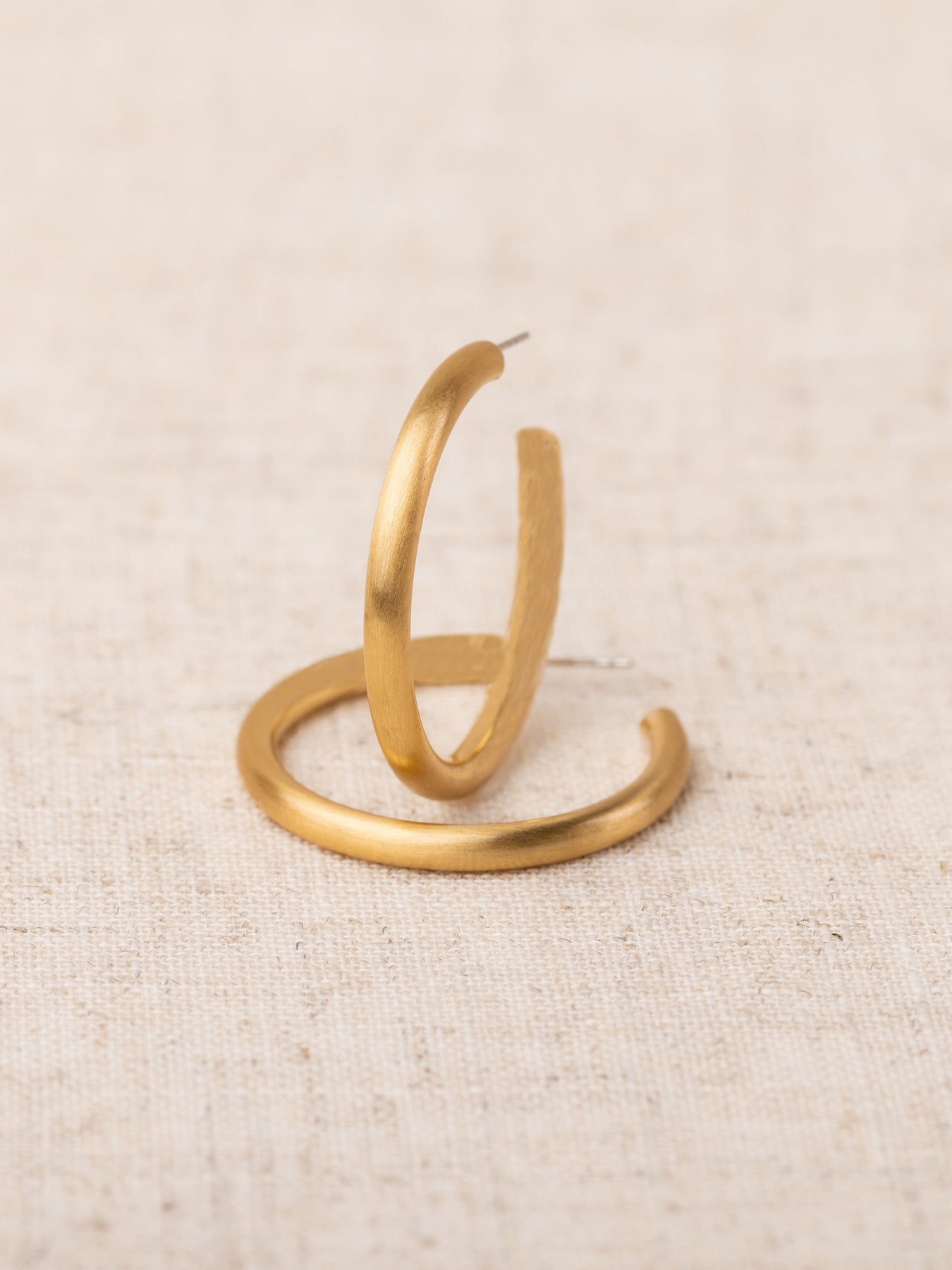 Heather Gold Hoop Earrings