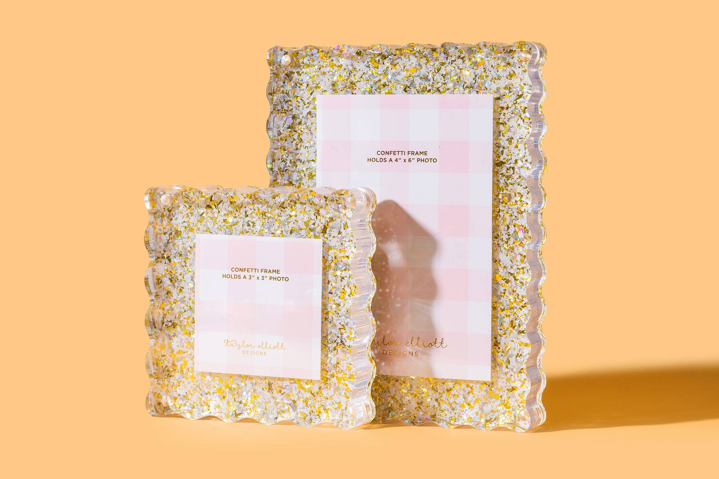Picture Frame - Small - Pearl + Gold Confetti