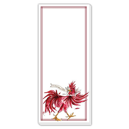 Maroon & Black Gamecock Skinny Notepad
