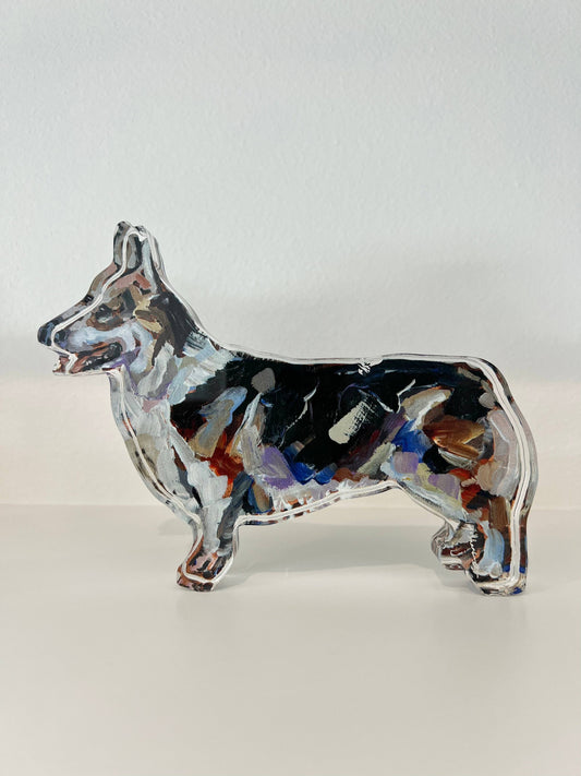 Corgi Tri Acrylic Block