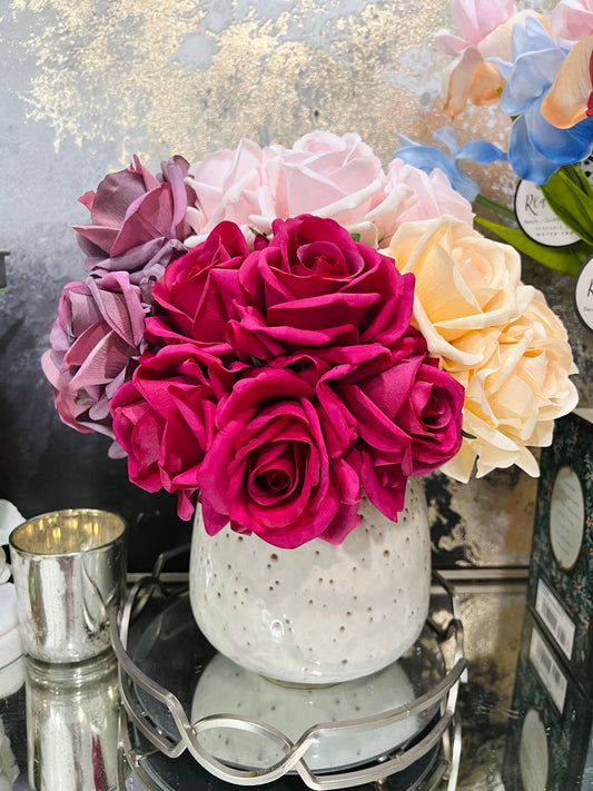 Real Touch Pack of 5 Large bloom Rose