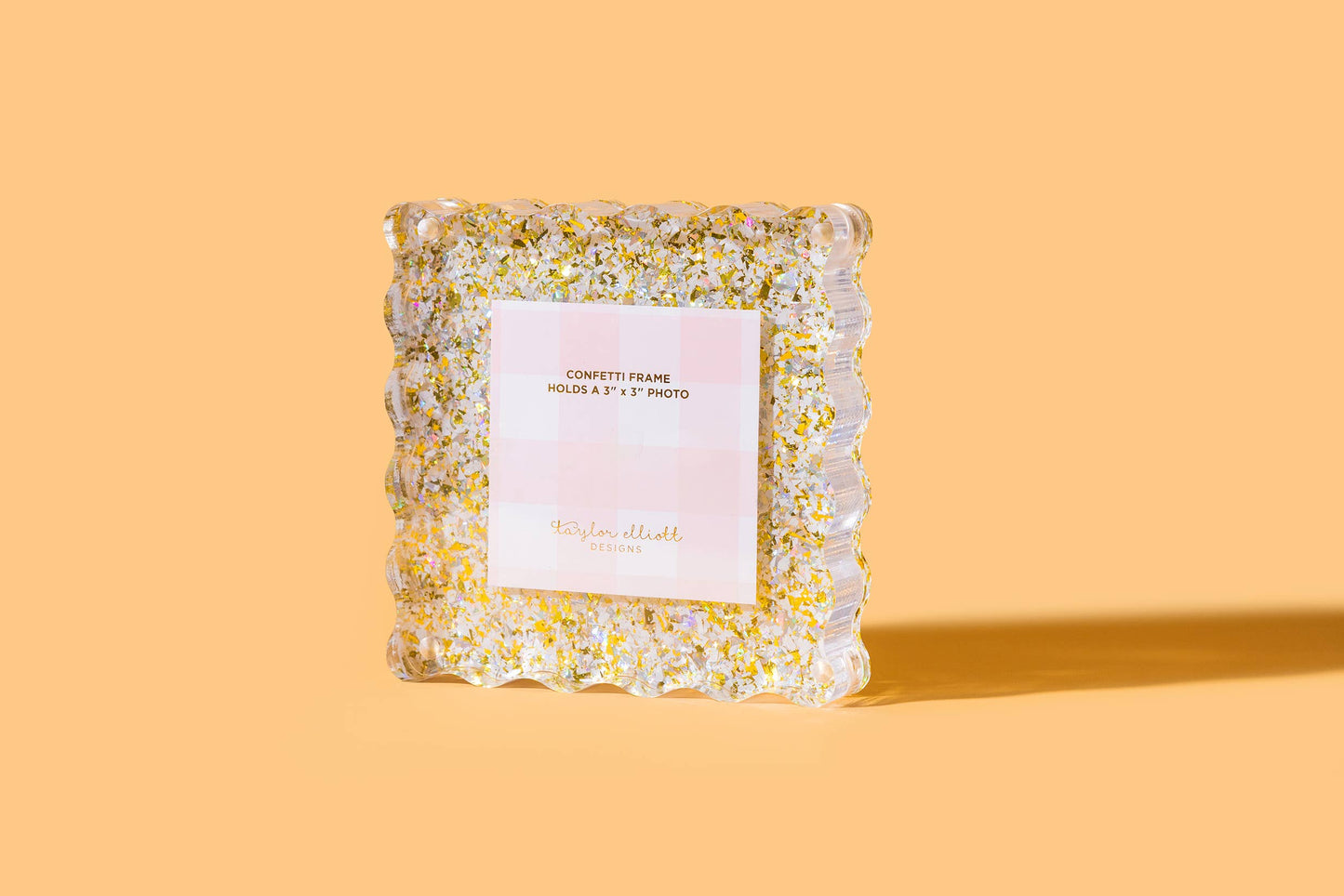 Picture Frame - Small - Pearl + Gold Confetti