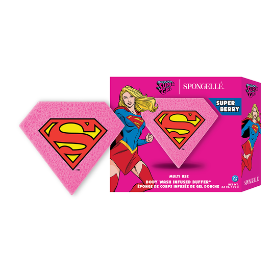 Supergirl Super Berry DC Body Wash Infused Buffer