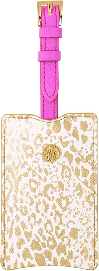 Gold Metallic Pattern Play Luggage Tag