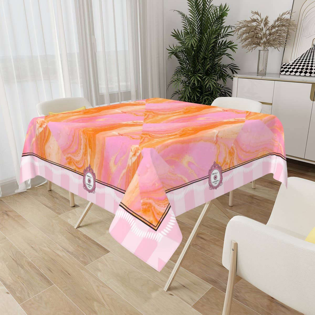 Champagne Mahjong LED Table Lamp – Poppin’ Bottles Pattern