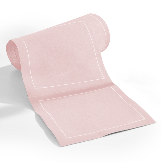 Cotton Cocktail Napkin Roll Light Crush (Soft Blush)