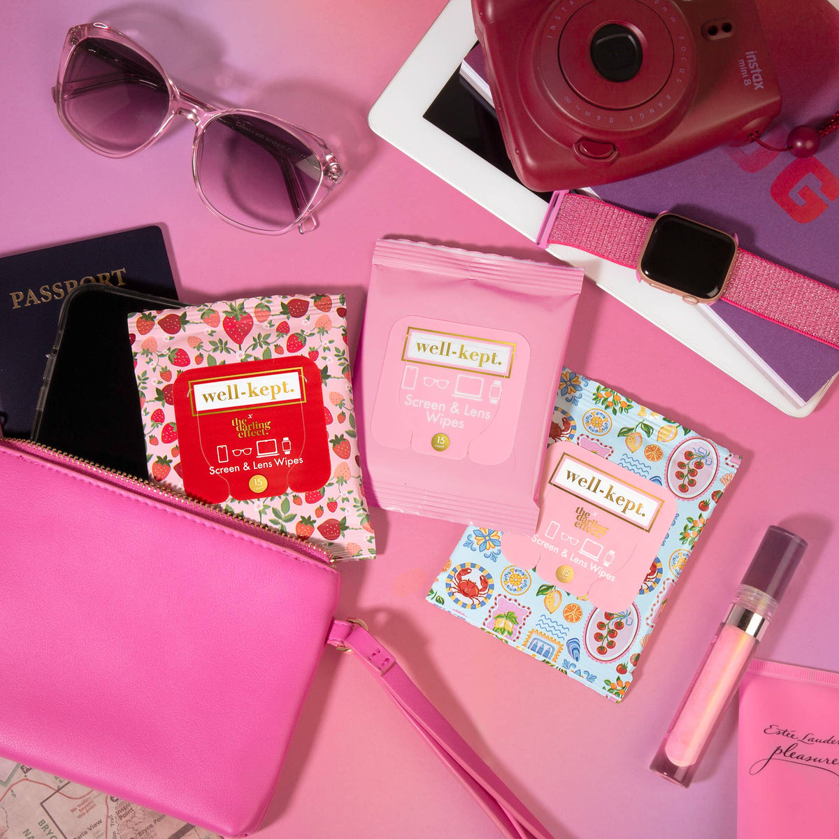 PINK SLATE SCREEN & LENS WIPES