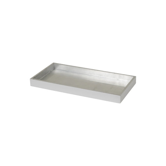 Small Serving Tray Silver/White