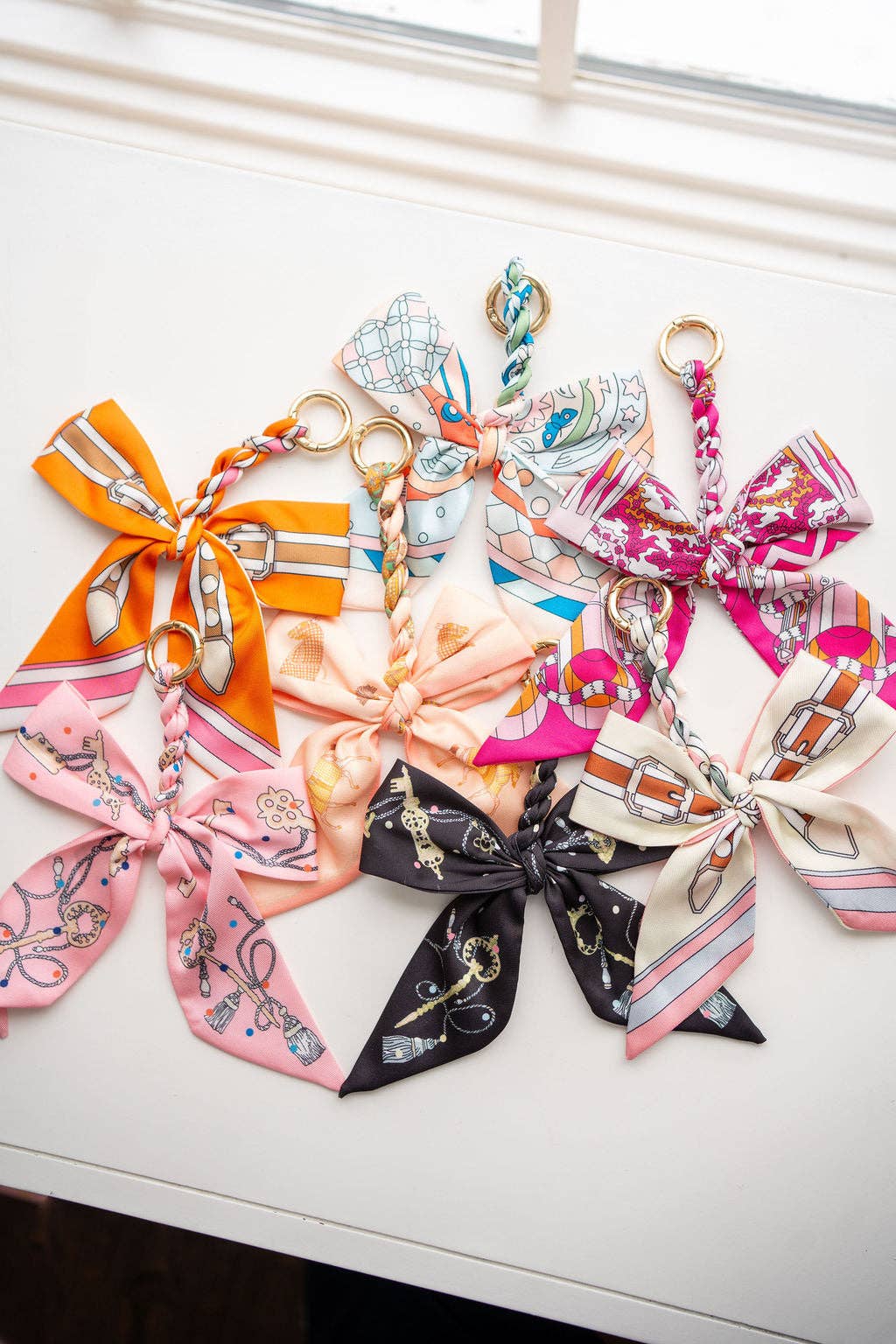 Megan Scarf Keychain  Bag Charm