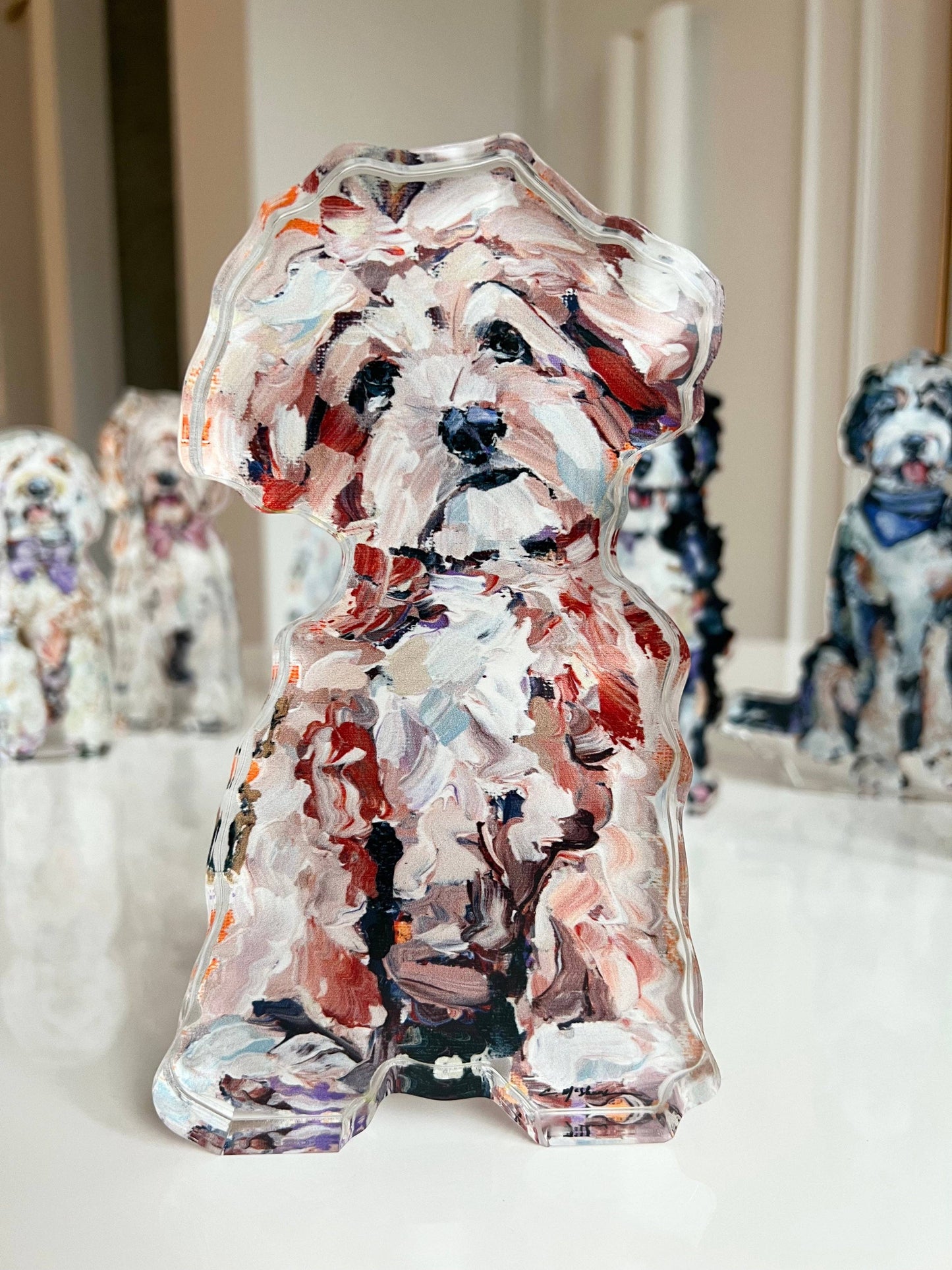 Maltipoo Apricot Acrylic Shelfie