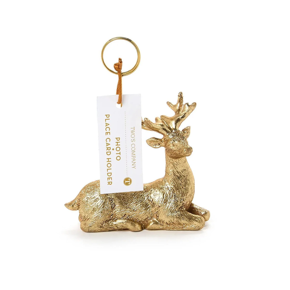 Golden Deer Place Card Holder