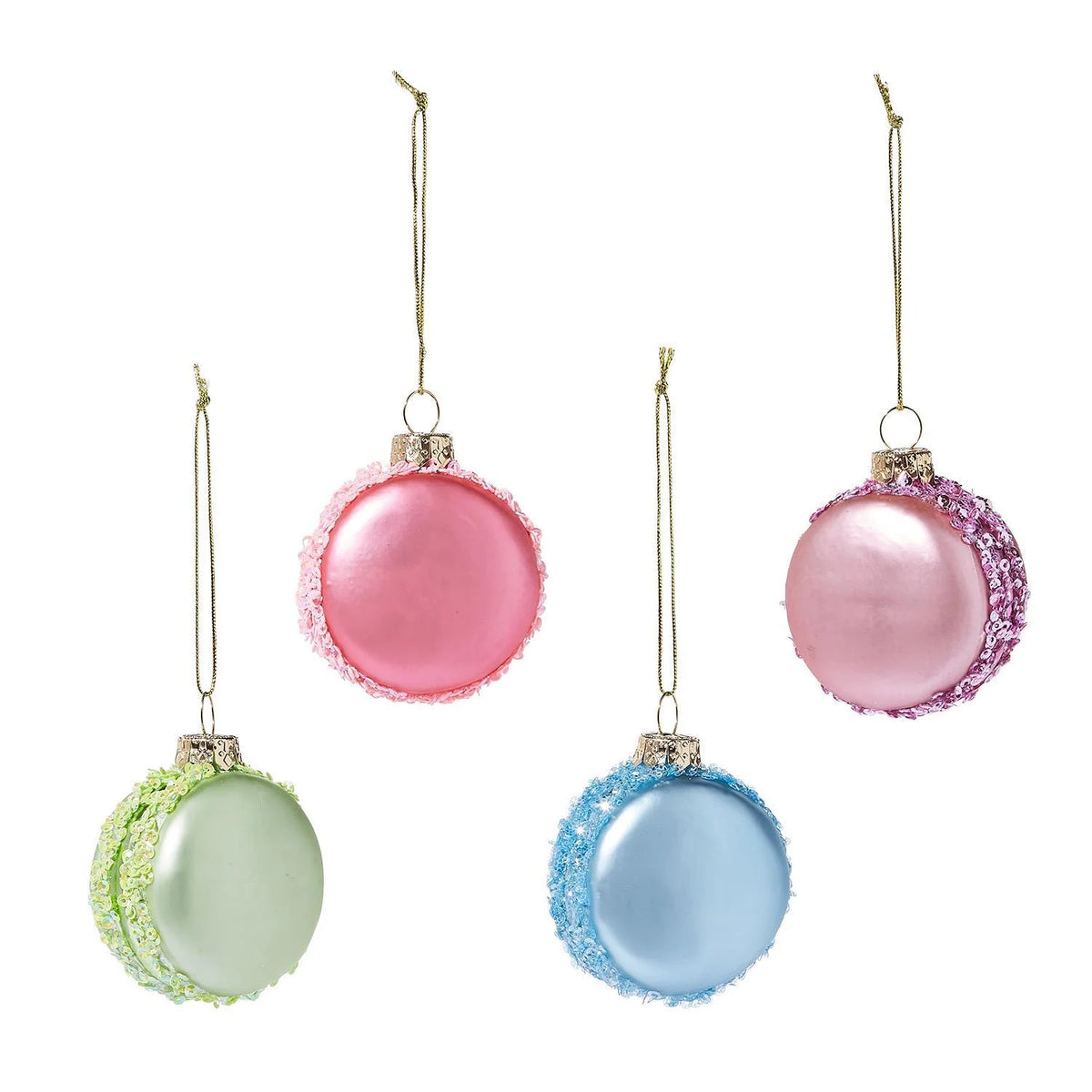 Set of 4 Macaron Ornaments