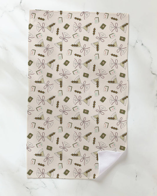 Martini Tiles Tea Towel
