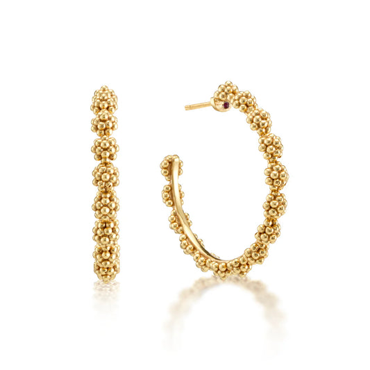 Berry Icon Medium Hoops