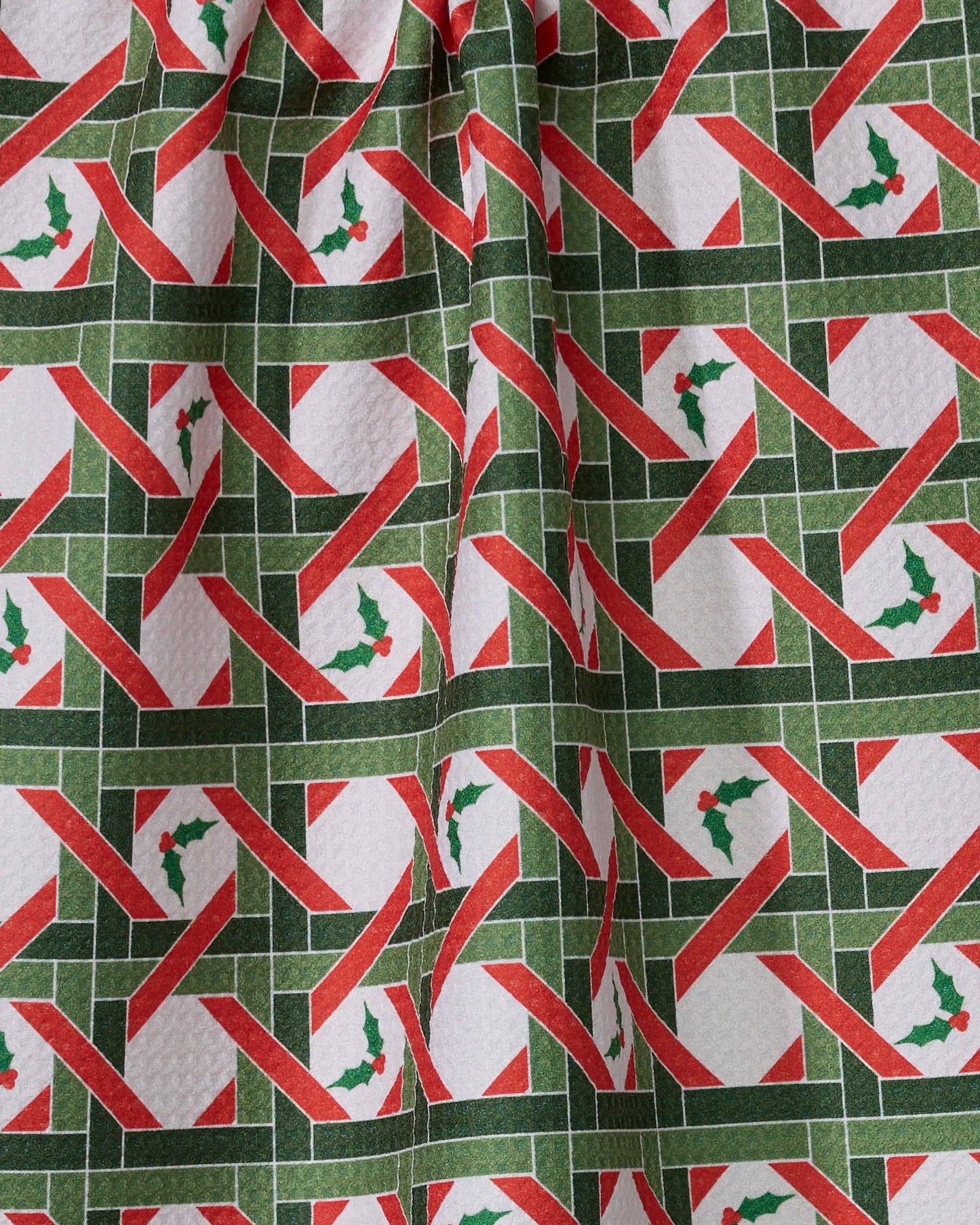 Yuletide Lattice Tea Towel