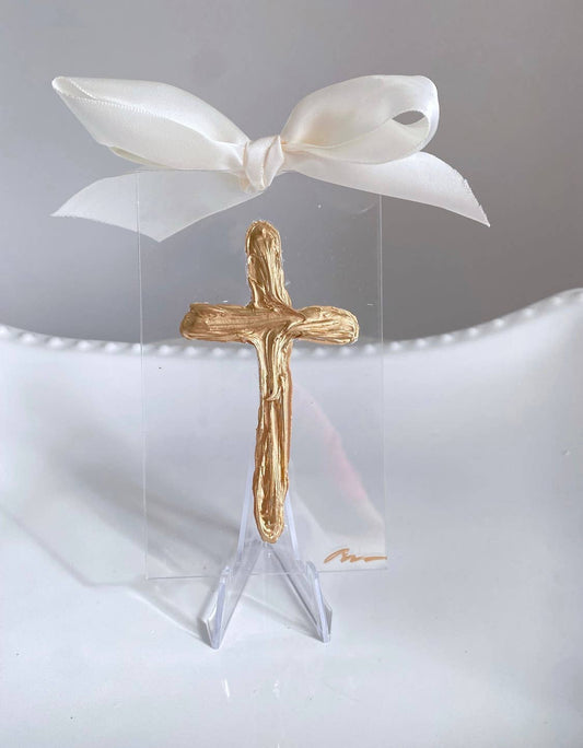 Cross Acrylic Christmas Ornament