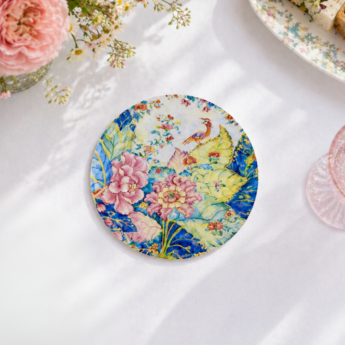Tobacco Leaf Coasters Set of 8 | Garden Party Pulp-board
