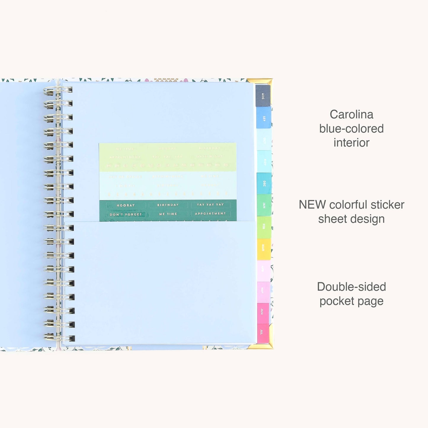2026-2027 Spiral Weekly Simplified Planner - Pineapple Charm